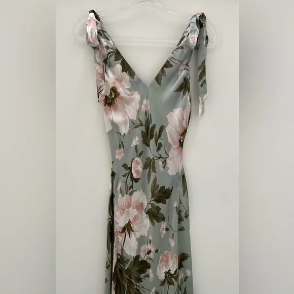 Reformation Pernille Silk Gown in Fauna Size S - Picture 6 of 16